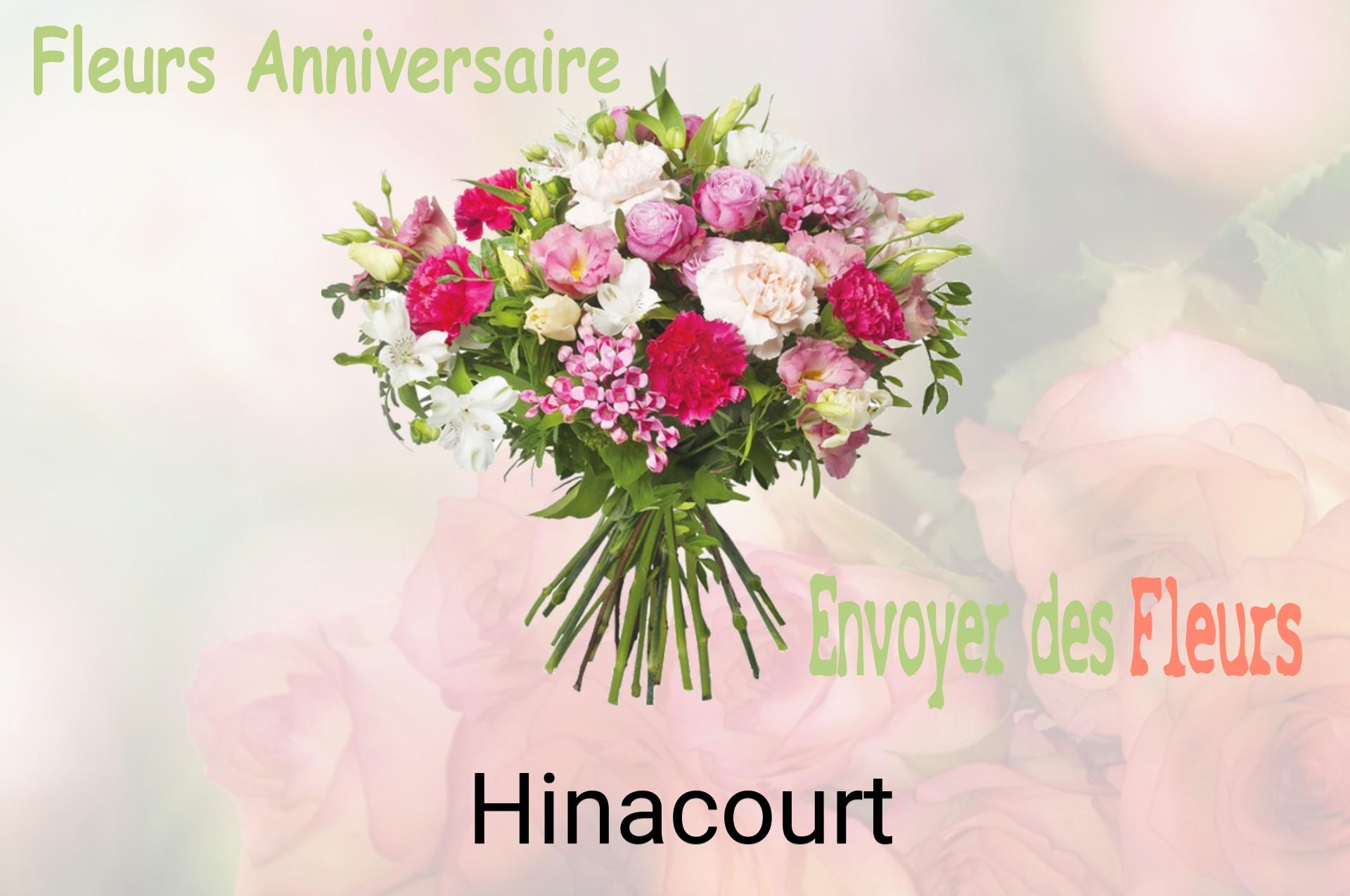 Bouquet de fleurs d’anniversaire livré à Hinacourt