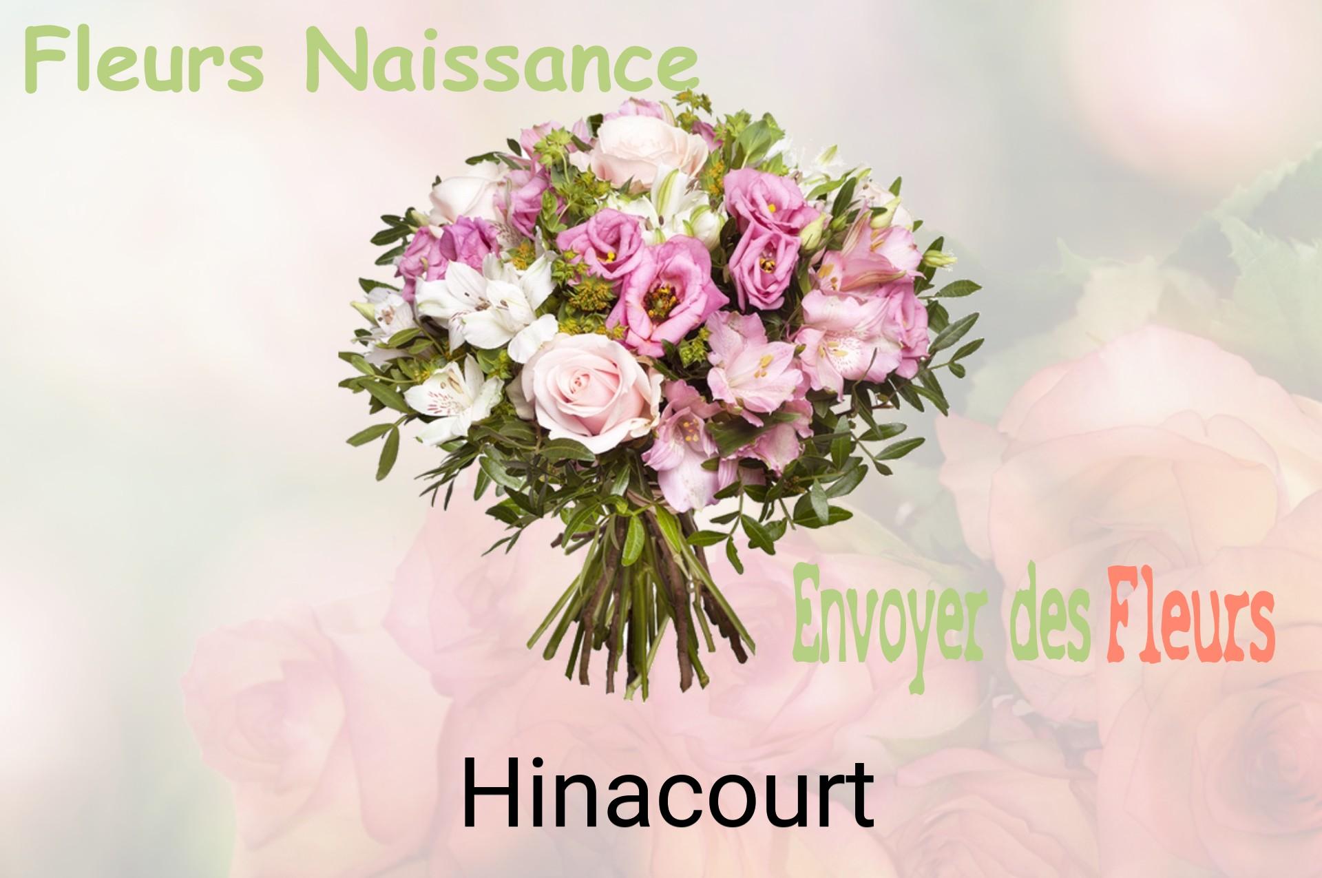 Bouquet de fleurs de naissance livré à Hinacourt